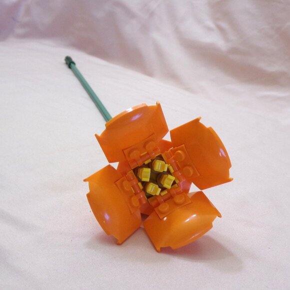 LEGO Botanical Flowers - 1pcs California Poppy - Individual Sale-10280 Fast Ship - Picture 3 of 6